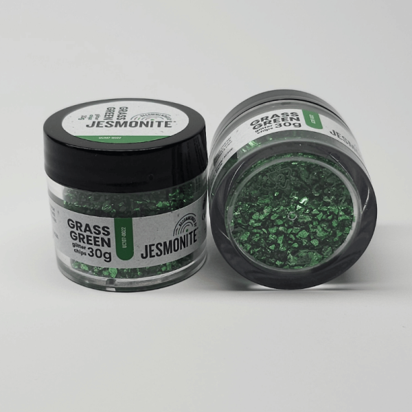 Glitzerchips 30g – Grass Green - Grasgrün